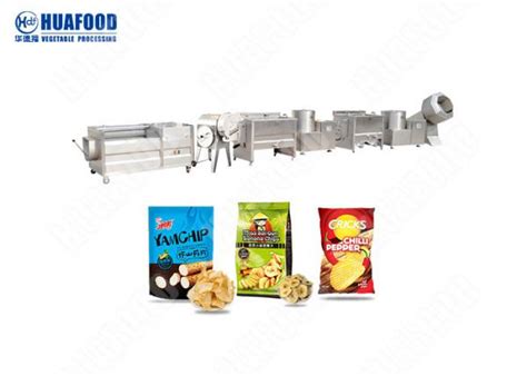 500kg H Capacity Potato Chips Manufacturing Machine Potato Wafer Making