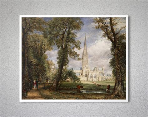 Salisbury Cathedral From The Bishop S Grounds By John Constable Arty