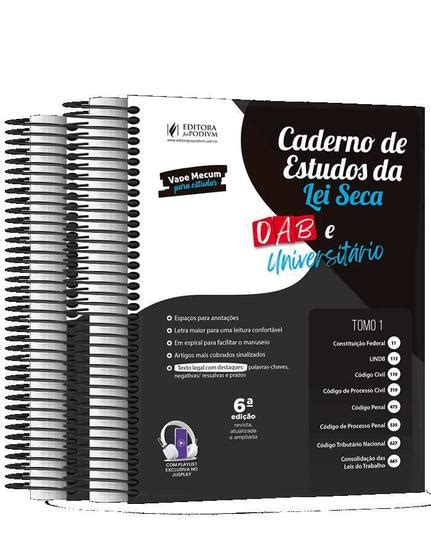 Caderno De Estudos Da Lei Seca Universitario E Oab Edi O