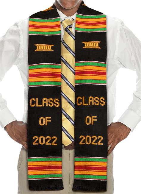 Buy Mens Kente Stole Class Of 2023 Kente Graduation Stole African