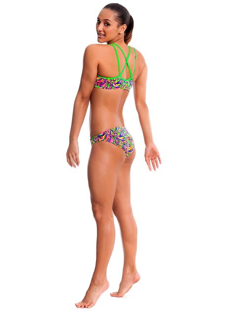 Funkita Mystic Twist Womens Criss Cross Sports Bikini