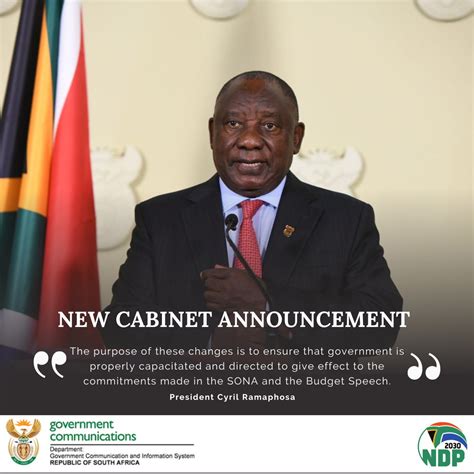 South African Government On Twitter Cabinetannouncement Thread