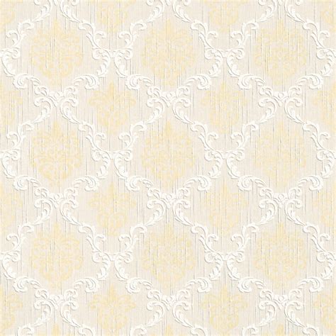 Bricoflor Ornament Vliestapete In Creme Rose Helle Vlies Textiltapete