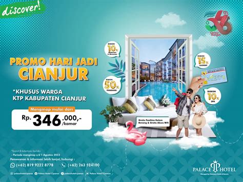 Palace Hotel Cipanas Merayakan Hari Jadi Cianjur Ke 346 Dengan Promo