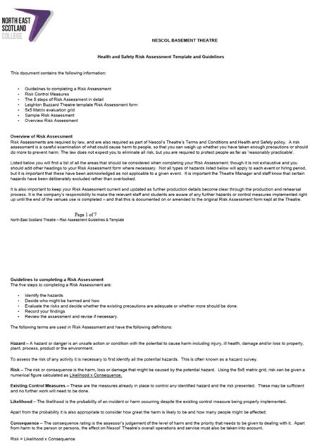 Risk Assessment Worksheet and Template 2 | PDF | Risk | Risk Assessment