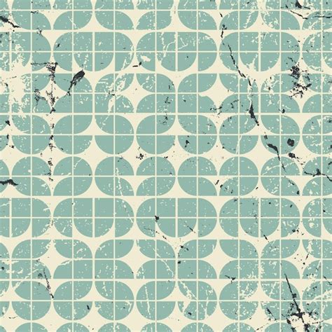 Premium Vector | Geometric seamless pattern with mess aged texture ...