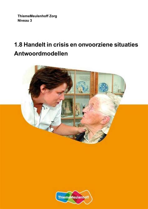 Handelt In Crisis En Onvoorziene Situaties Antwoordmodellen