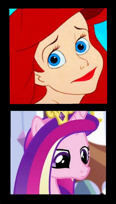 Ariel Make A Cute Face For Princess Cadance By Carlosuriel13 On Deviantart