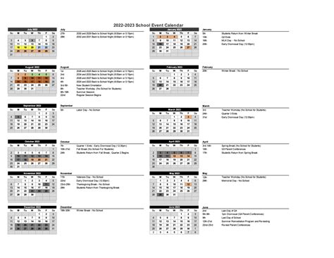 Public Charter Middle School Henderson NC | Calendar