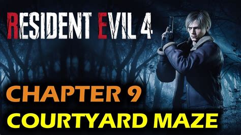 Courtyard Maze Puzzle Chapter Resident Evil Remake Youtube