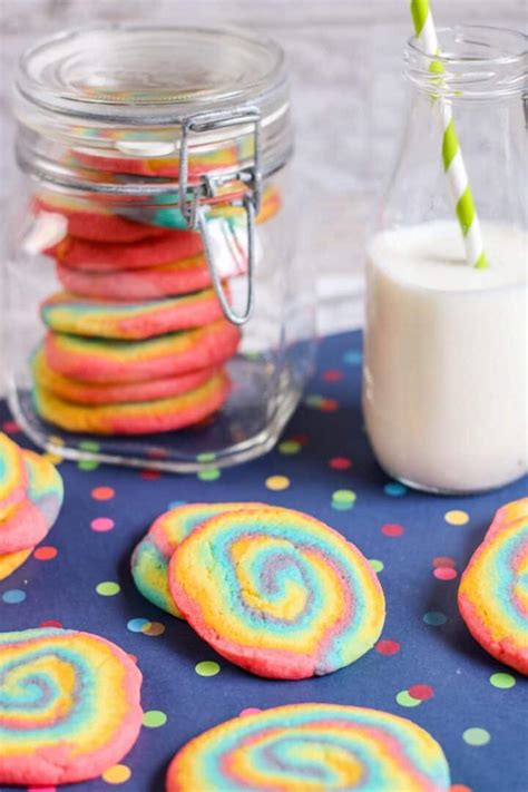 Rainbow Swirl Cookies - Moore or Less Cooking