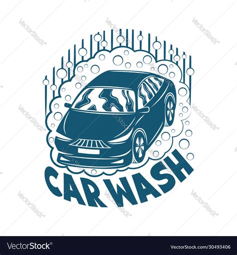 Car Wash Sign Royalty Free Vector Image Vectorstock