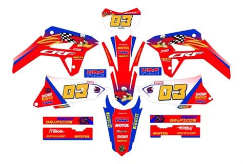 Kit Adesivos Motocross Graficos Crf 250f 0 30mm Parcelamento Sem Juros