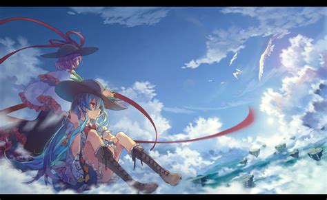 Wallpaper Anime Girls Sky Clouds 1920x1183 Andy19esp 2186217