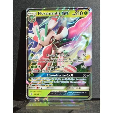 Carte Pok Mon Floramantis Gx Pv Sl Soleil Lune Neuf Fr