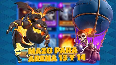 Mazo De Sabueso De Lava Y Globo Para Arena Y Clash Royale