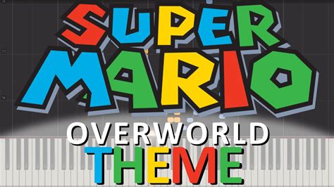 Super Mario Bros Overworld Theme Piano Tutorial Synthesia Youtube