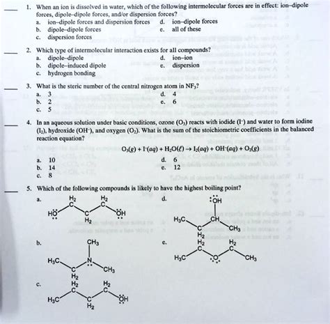 SOLVED: When an ion dissolves in water, which of the following ...