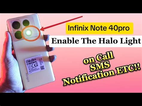 Infinix Note Pro Active Halo Lighting Enable Halo Light On Call