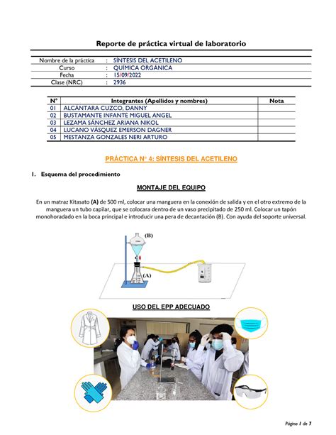 Cuarta Practica Grupo N Reporte De Prctica Virtual De