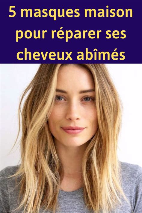 5 masques maison pour réparer ses cheveux abîmés Damaged hair repair