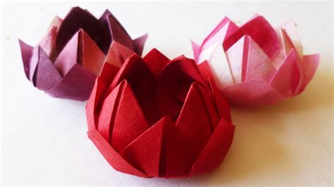 Origami ideas: How To Make Traditional Lotus Flower Origami