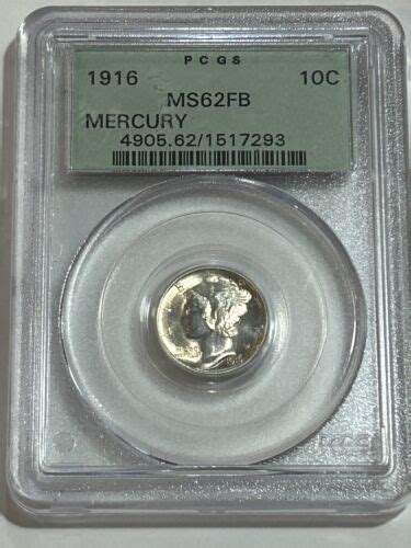 Mercury Dime Pcgs Ms Full Band Low Shipping Ebay