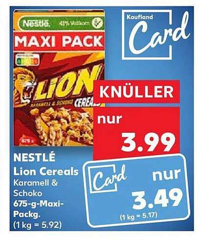 Nestlé Lion Cereals Angebot bei Kaufland 1Prospekte de