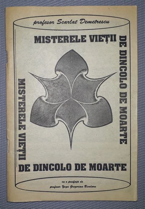 Scarlat Demetrescu Misterele Vietii De Dincolo De Moarte Arhiva