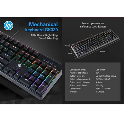 Hp Gk Mechanical Gaming Keyboard Puserba Pusat Serba Ada Indonesia