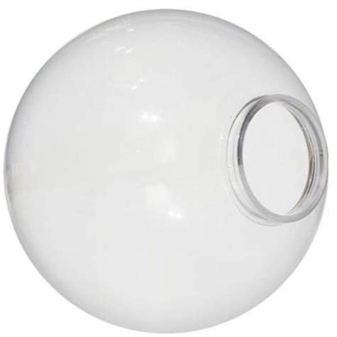 Replacement 12" Clear Plastic Light Globe Neckless Opening