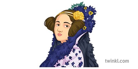 ada lovelace portrait istory segondè Illustration - Twinkl