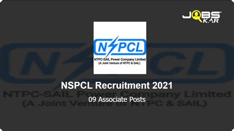 NSPCL Recruitment 2021 Apply Online For 09 Associate Posts