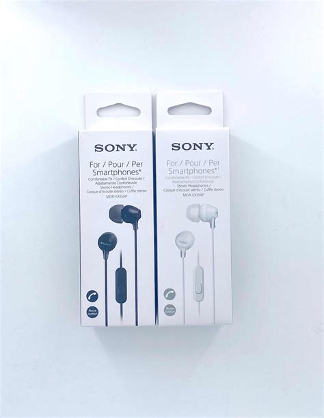 Sony Mdr Ex Ap Auriculares Con Cables Blanco Negro Ibao