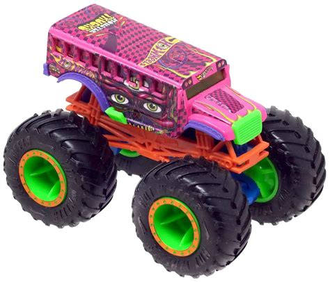 Hot Wheels Monster Trucks Psycho-Delic Too SCool 164 Diecast Car Loose ...