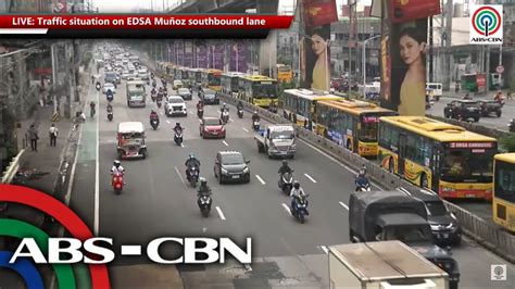 Live Traffic Situation On Edsa Mu Oz Southbound Lane Abs Cbn News