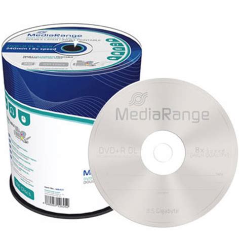 Mediarange Dvdr Double Layer 85 Gb 8x 100 Pcs In