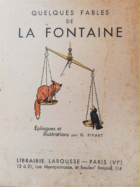 Frontispiece Of Georges Ripart Quelques Fables De La Fontaine Paris