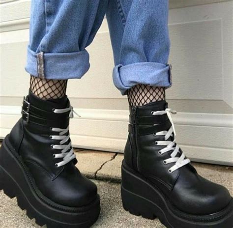 Alternative Style Botas Grunge Grunge Shoes Grunge Goth Grunge