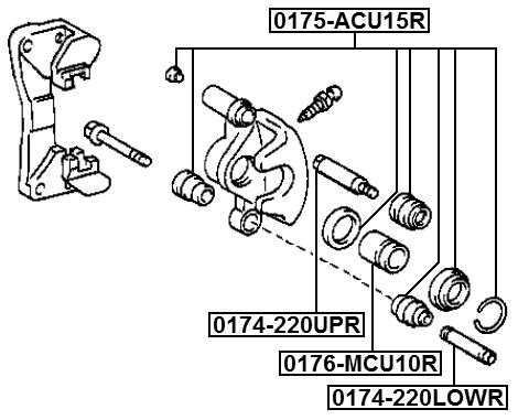 Pin Slide Rear Febest Upr Oem Ebay