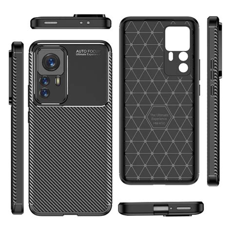 Case Xiaomi 12t 12t Pro Armored Shockproof Nexeri Carbon Fiber Blue