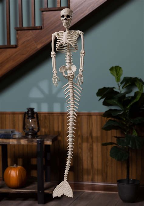 48 Inch Mermaid Skeleton Decoration | Halloween Skeletons and Skulls