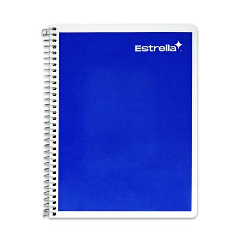 Cuaderno Forma Francesa Estrella Cuadro Chico Hojas Pedidos