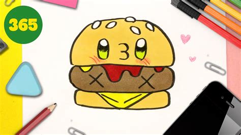 COMMENT DESSINER Un HAMBURGER KAWAII Dessins Kawaii Facile YouTube