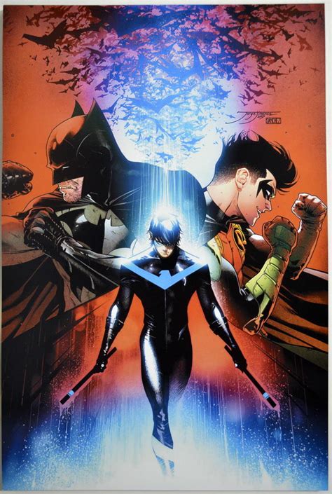 BATMAN ROBIN NIGHTWING Print DC Jorge Jimenez Art EBay