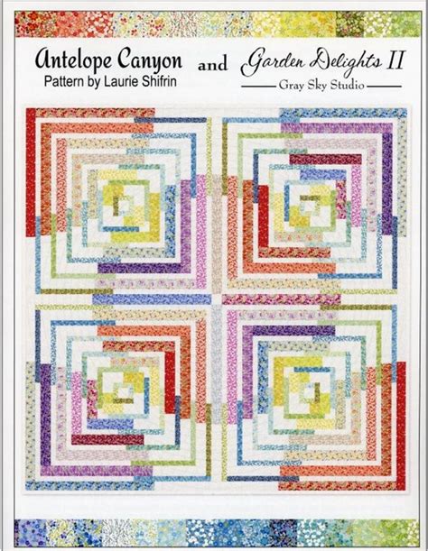 Antelope Canyon Pieced Quilt Pattern By Laurie Shifrin Etsy Quilt