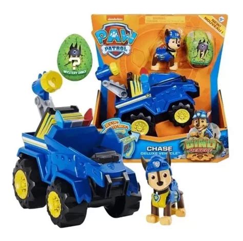 Carrito Paw Patrol Patrulla Canina Juguete Figura Chase Color Azul