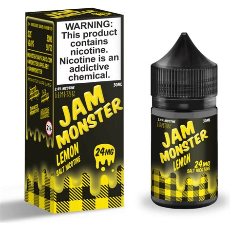 Jam Monster Lemon Saltnic Ml Mood Vape