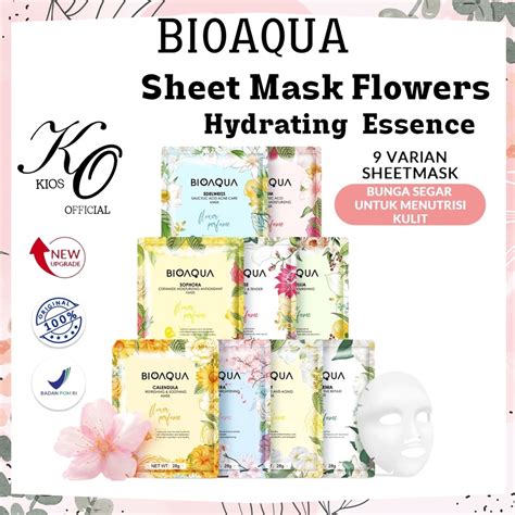 Jual Bioaqua Sheet Mask Flowers Series Sheet Mask X The Effect