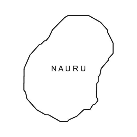 Nauru Map Icon Vector Art At Vecteezy